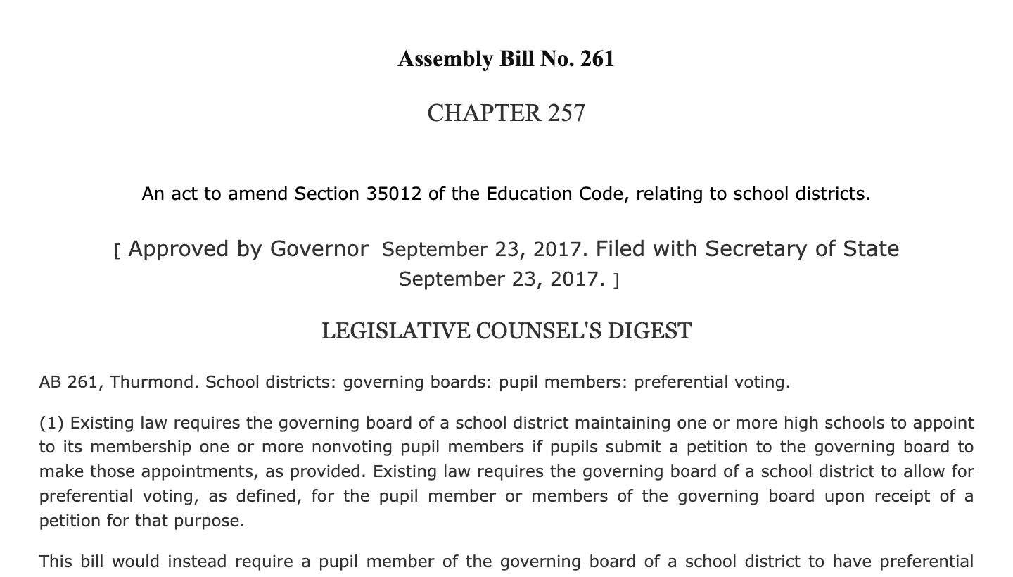 Student policy worksheets